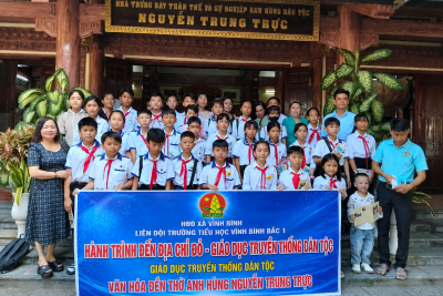 HÀNH TRÌNH ĐẾN ĐỊA CHỈ ĐỎ – GIÁO DỤC TRUYỀN THỐNG DÂN TỘC CHO HỌC SINH