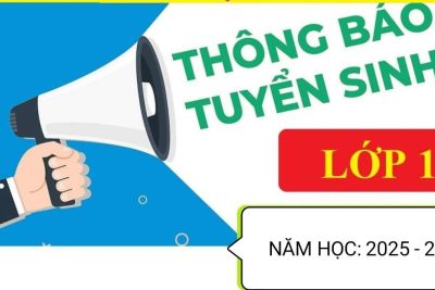 TUYỂN SINH LỚP 1. NĂM HỌC 2025-2026