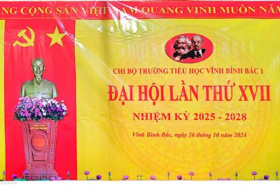 ĐẠI HỘI CHI BỘ TRƯỜNG TIỂU HỌC VĨNH BÌNH BẮC 1, NHIỆM KỲ 2025 – 2028