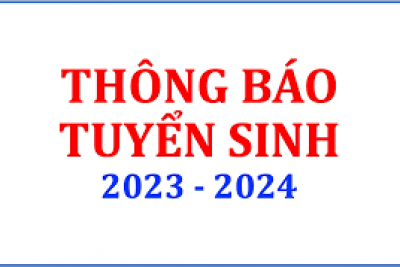 TUYỂN SINH NĂM HỌC 2023-2024