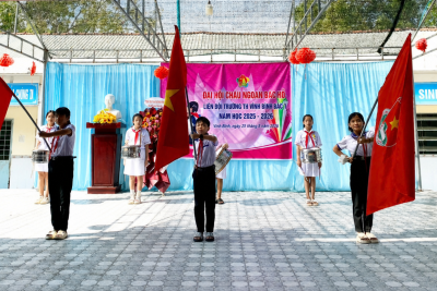 LIÊN ĐỘI TRƯỜNG TIỂU HỌC VĨNH BÌNH BẮC 1 TỔ CHỨC ĐẠI HỘI CHÁU NGOAN BÁC HỒ NĂM HỌC 2025 – 2026